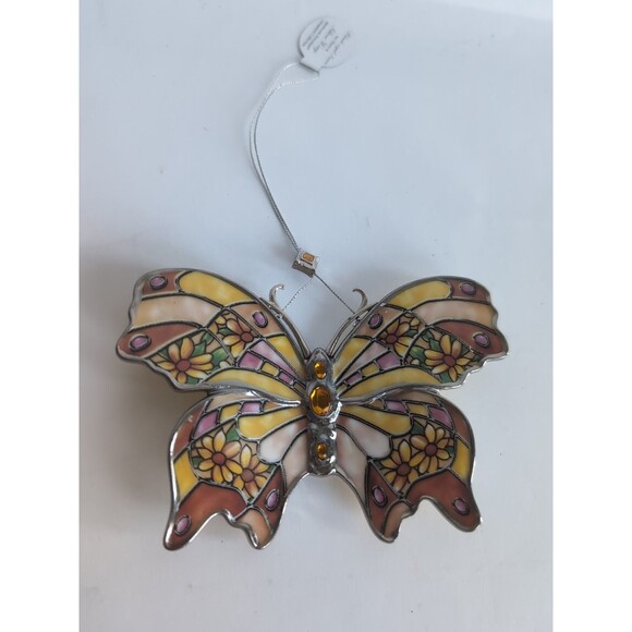 Butterfly Ornament Silken Wings Porcelain Bradford Black-Eyed Susan - Picture 3 of 4